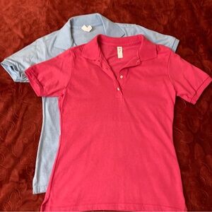 Jersees Pink & light Blue Polo Shirts